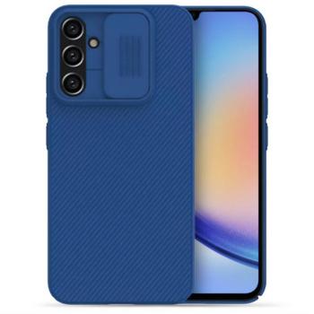 NILLKIN CAMSHIELD műanyag telefonvédő (szilikon keret, közepesen ütésálló, kamera védelem, csíkos) SÖTÉTKÉK Samsung Galaxy A34 5G (SM-A346) kép