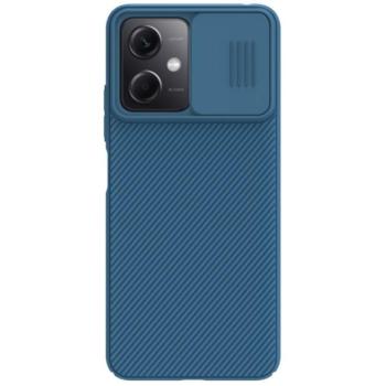 NILLKIN CAMSHIELD műanyag telefonvédő (szilikon keret, közepesen ütésálló, kamera védelem, csíkos) SÖTÉTKÉK Xiaomi Poco X5 5G kép
