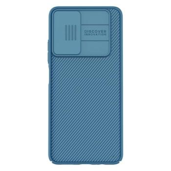 NILLKIN CAMSHIELD műanyag telefonvédő (szilikon keret, közepesen ütésálló, kamera védelem, csíkos) SÖTÉTKÉK Xiaomi Redmi Note 11 5G, Xiaomi Redmi Note 11T 5G, Xiaomi Poco M4 Pro 5G kép