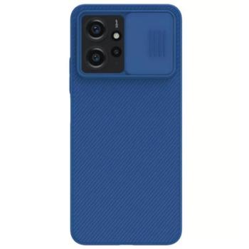 NILLKIN CAMSHIELD műanyag telefonvédő (szilikon keret, közepesen ütésálló, kamera védelem, csíkos) SÖTÉTKÉK Xiaomi Redmi Note 12 4G kép