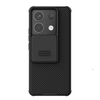 NILLKIN CAMSHIELD műanyag telefonvédő (szilikon keret, ütésállóság, kameravédő, csíkos) FEKETE Xiaomi Redmi Note 13 5G kép