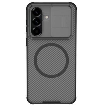 Nillkin CamShield PRO Magnetic Hard Samsung Galaxy A57 műanyag hátlap tok, MagSafe, átlátszó-fekete kép