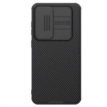 NILLKIN CAMSHIELD PRO MAGNETIC műanyag telefonvédő (ütésállóság, kameravédő, mágneses, csíkos) FEKETE Samsung Galaxy S24 FE 5G (SM-S721) kép