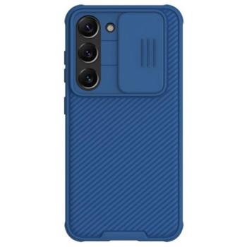 NILLKIN CAMSHIELD PRO műanyag telefonvédő (szilikon keret, közepesen ütésálló, kamera védelem, csíkos minta) SÖTÉTKÉK Samsung Galaxy S23 Plus (SM-S916) kép