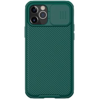NILLKIN CAMSHIELD PRO műanyag telefonvédő (szilikon keret, közepesen ütésálló, kamera védelem, csíkos minta) SÖTÉTZÖLD Apple iPhone 12, Apple iPhone 12 Pro kép