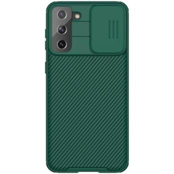 NILLKIN CAMSHIELD PRO műanyag telefonvédő (szilikon keret, közepesen ütésálló, kamera védelem, csíkos minta) SÖTÉTZÖLD Samsung Galaxy S21 Plus (SM-G996) 5G kép