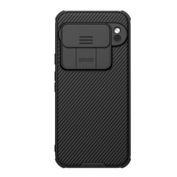 NILLKIN CAMSHIELD PRO műanyag telefonvédő (szilikon keret, ütésállóság, kameravédő, csíkos) FEKETE Google Pixel 9 Pro XL kép