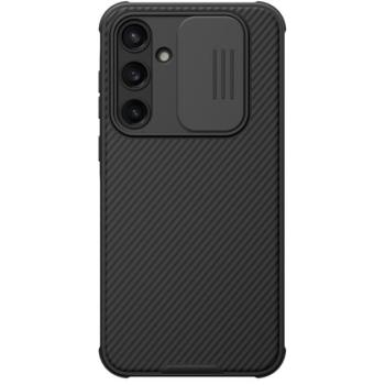 NILLKIN CAMSHIELD PRO műanyag telefonvédő (szilikon keret, ütésállóság, kameravédő, csíkos) FEKETE Samsung Galaxy A35 5G (SM-A356) kép