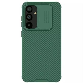 NILLKIN CAMSHIELD PRO műanyag telefonvédő (szilikon keret, ütésállóság, kameravédő, csíkos) SÖTÉTZÖLD Samsung Galaxy S23 FE (SM-S711) kép