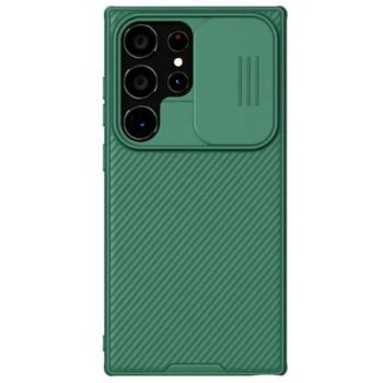 NILLKIN CAMSHIELD PRO műanyag telefonvédő (szilikon keret, ütésállóság, kameravédő, csíkos) SÖTÉTZÖLD Samsung Galaxy S24 Ultra (SM-S928) kép