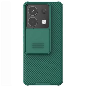 NILLKIN CAMSHIELD PRO műanyag telefonvédő (szilikon keret, ütésállóság, kameravédő, csíkos) SÖTÉTZÖLD Xiaomi Poco X6 5G, Redmi Note 13 Pro 5G kép