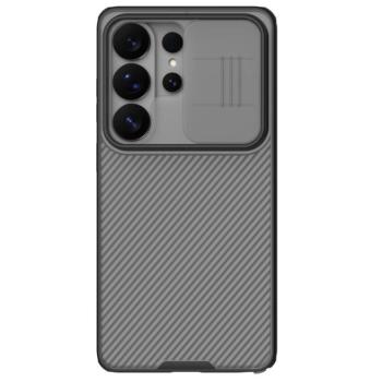 Nillkin CamShield Pro Samsung Galaxy S26 Ultra műanyag hátlap tok kameravédelemmel, fekete-átlátszó kép