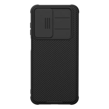 NILLKIN CAMSHIELD PRO szilikon telefonvédő (ütésállóság, kameravédő, csíkos) FEKETE Samsung Galaxy A26 5G (SM-A266) kép