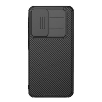 NILLKIN CAMSHIELD PRO szilikon telefonvédő (ütésállóság, kameravédő, csíkos) FEKETE Samsung Galaxy A36 5G (SM-A366) kép