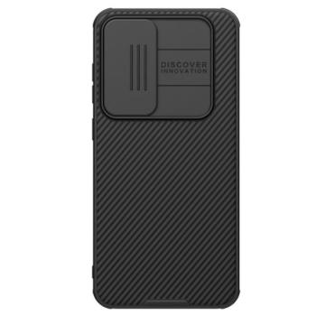 NILLKIN CAMSHIELD PRO szilikon telefonvédő (ütésállóság, kameravédő, csíkos) FEKETE Samsung Galaxy S24 FE (SM-S721) kép