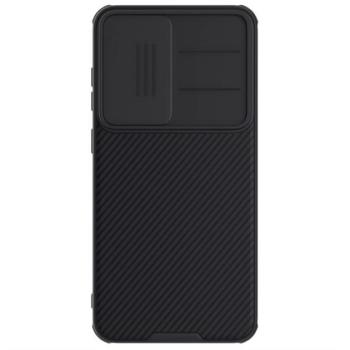 NILLKIN CAMSHIELD PRO szilikon telefonvédő (ütésállóság, kameravédő, csíkos) FEKETE Samsung Galaxy S25 Plus (SM-S936) kép