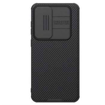 NILLKIN CAMSHIELD PRO szilikon telefonvédő (ütésállóság, kameravédő, csíkos) SÖTÉTKÉK Samsung Galaxy S24 FE 5G (SM-S721) kép