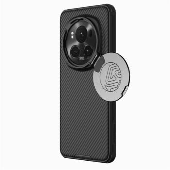 Nillkin CamShield Prop Honor Magic 6 Pro tok kameravédelemmel, kitámasztóval, fekete kép