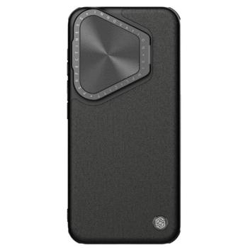 NILLKIN CAMSHIELD PROP LEATHER műanyag telefonvédő (ütésállóság, bőr hatású hátlap, kameravédő, kitámasztó) FEKETE Huawei Pura 70 Pro kép