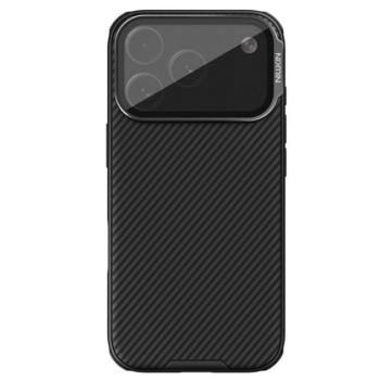 NILLKIN CAMSHIELD PROP MAGNETIC szilikon telefonvédő (ütésállóság, kameravédő, kitámasztó, csíkos) FEKETE Apple iPhone 17 Pro kép