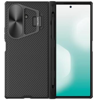 Nillkin CamShield Prop Samsung Galaxy Z Fold 7 tok kameravédelemmel, kitámasztóval, S-pen tartóval, fekete kép