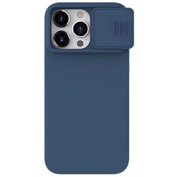 NILLKIN CAMSHIELD SILKY szilikon telefonvédő (matt, mikrofiber plüss belső, kamera védelem, környezetbarát) SÖTÉTKÉK kép