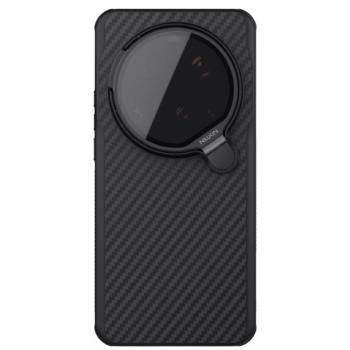 Nillkin CarboProp Aramid Mágneses Xiaomi 15 Ultra hátlap tok, fekete-átlátszó kép