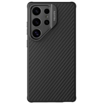 Nillkin CarboProp Aramid Samsung Galaxy S25 Ultra mágneses műanyag hátlap tok, fekete kép