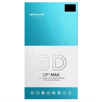 NILLKIN CP+MAX képernyővédő üveg (3D, full cover, íves, karcálló, UV szűrés, 0.33mm, 9H) FEKETE Samsung Galaxy S23 Ultra (SM-S918) kép