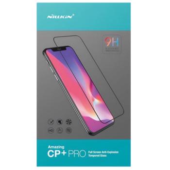 NILLKIN CP+ PRO képernyővédő üveg (2.5D, full glue, UV szűrés, 0.33mm, 9H) FEKETE Samsung Galaxy S25 FE (SM-S731) kép