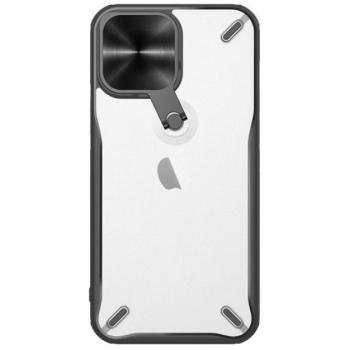 NILLKIN CYCLOPS műanyag telefonvédő (közepesen ütésálló, légpárnás sarok, kameravédő, kitámasztó) FEKETE Apple iPhone 13 Pro kép