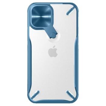 NILLKIN CYCLOPS műanyag telefonvédő (közepesen ütésálló, légpárnás sarok, kameravédő, kitámasztó) KÉK Apple iPhone 12 Pro Max kép