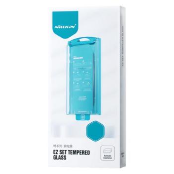 NILLKIN EZ SET képernyővédő üveg 2db (2.5D, 9H + segédkeret) FEKETE Apple iPhone 15 Pro kép