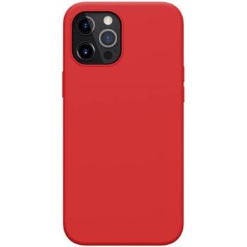 NILLKIN FLEX PURE PRO szilikon telefonvédő (mágneses, ultravékony, környezetbarát,mikrofiber plüss belső, matt) PIROS Apple iPhone 12 Pro Max kép