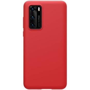 NILLKIN FLEX PURE szilikon telefonvédő (ultravékony, környezetbarát, mikrofiber plüss belső, matt) PIROS Huawei P40 kép