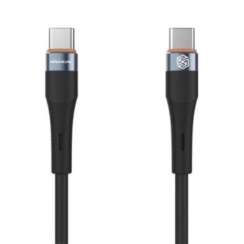 NILLKIN FLOWSPEED adatkábel (Type-C - Type-C, 60W, PD gyorstöltés támogatás, 100cm) FEKETE Lenovo Tab P12 (TB370), Motorola Moto G8 Plus (XT2019), Motorola Edge 2021 5G (XT2141), Huawei MatePad 1 kép