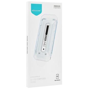 NILLKIN H+ PRO képernyővédő üveg (2.5D, UV szűrés, ultravékony, 0.2mm, 9H + segédkeret) ÁTLÁTSZÓ Apple iPhone 16 Pro Max 5G kép