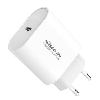 NILLKIN hálózati töltő Type-C aljzat (5V / 3000mA, 18W, PD gyorstöltés támogatás) FEHÉR Apple iPhone 7 4.7, Apple iPhone 7 Plus 5.5, Asus Zenfone 3 5.5 (ZE552KL), Honor 8, Sony Xperia X Compa kép
