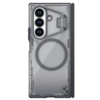 NILLKIN ICEBLADE FOLD szilikon telefonvédő (ütésállóság, kameravédő, kitámasztó, MagSafe) FEKETE Samsung Galaxy Z Fold7 (SM-F966) kép