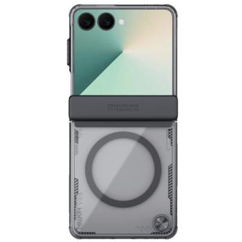 Nillkin Iceblade Prop Magnetic Samsung Galaxy Z Flip 7 mágneses tok, fekete-átlátszó kép