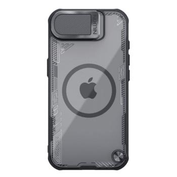 NILLKIN ICEBLADE PROP szilikon telefonvédő (ütésállóság, kameravédő, kitámasztó, MagSafe) FEKETE Apple iPhone 16e kép