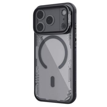 NILLKIN ICEBLADE PROP szilikon telefonvédő (ütésállóság, kameravédő, kitámasztó, MagSafe) FEKETE Apple iPhone 17 Pro Max kép