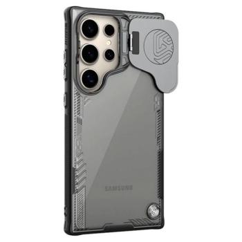 NILLKIN ICEBLADE PROP szilikon telefonvédő (ütésállóság, kameravédő, kitámasztó, MagSafe) FEKETE Samsung Galaxy S24 Ultra (SM-S928) kép
