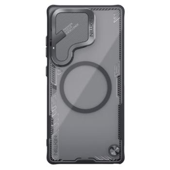 NILLKIN ICEBLADE PROP szilikon telefonvédő (ütésállóság, kameravédő, kitámasztó, MagSafe) FEKETE Samsung Galaxy S25 Ultra (SM-S938) kép