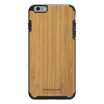 Nillkin Knights iPhone 6 6S (4,7&quot;) fekete keretes bambusz fa prémium hátlap tok kép