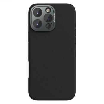 NILLKIN LENSWING MAGNETIC műanyag telefonvédő (matt, mikrofiber plüss belső, kameravédő, MagSafe) FEKETE Apple iPhone 16 Pro kép