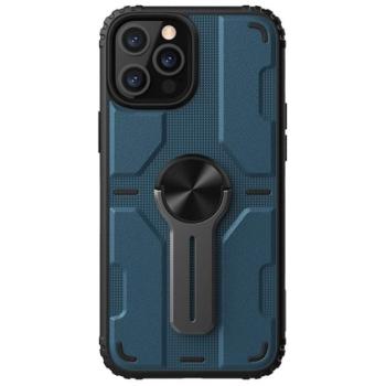 NILLKIN MEDLEY defender műanyag telefonvédő (közepesen ütésálló, szilikon belső, kitámasztó, mágneses) KÉK Apple iPhone 12, Apple iPhone 12 Pro kép