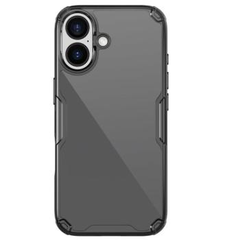Nillkin Nature Pro Apple iPhone 17 szilikon tok, átlátszó-fekete kép