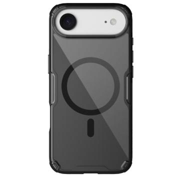 Nillkin Nature Pro Apple iPhone Air (2025) mágneses hátlap tok, átlátszó-fekete kép