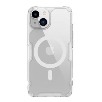 NILLKIN NATURE PRO MAGNETIC műanyag telefonvédő (közepesen ütésálló, légpárnás sarok, Magsafe rögzítés) ÁTLÁTSZÓ Apple iPhone 14 kép